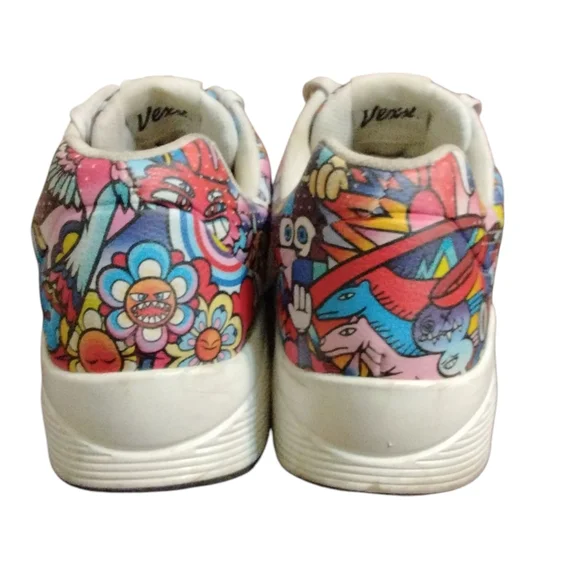 Skechers x Vexx Uno Colour Doodle Limited Edition Sneakers Men's 13 - Picture 7 of 14